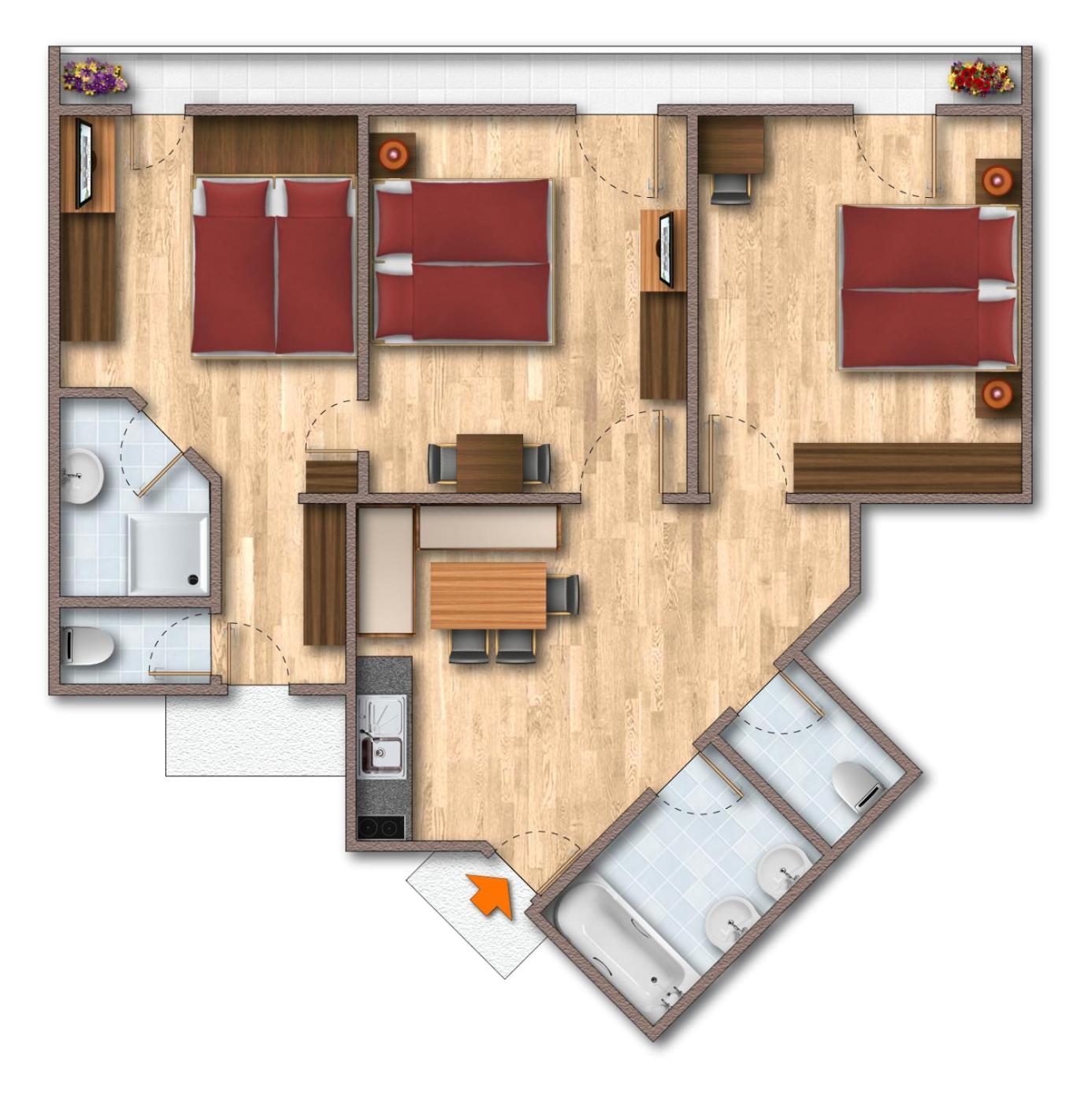 Hotel-Appartement Ferienhof جيرلوس المظهر الخارجي الصورة